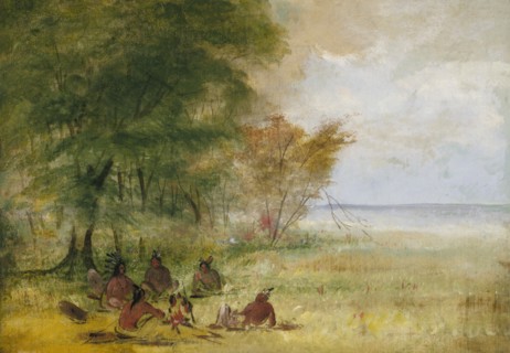 Sioux Indian Council, Chiefs in Profound Deliberation, 1832-1837.
