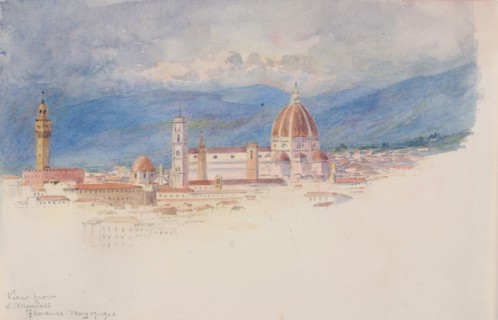 View from S. Miniato, Florence, 1900.