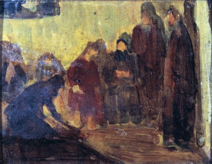 Study, Christ Washing the Feet of the Disciples, ca. 1905.