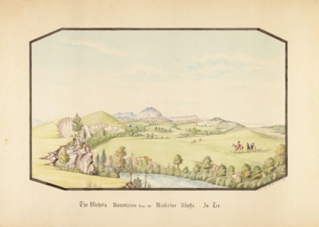 The Wichita Mountains from Medicine Bluff, Indian Territory, 1867.