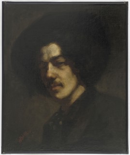 Portrait of Whistler with a Hat, 1857-1859.