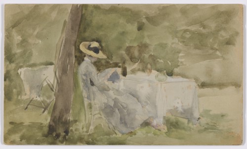 Breakfast in the Garden, 1885-1886.