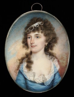 Mrs. John McCluney, ca. 1795. [Possibly a portrait of Elizabeth Purviance, who married Major John McCluney of Pennsylvania in 1804, or it may represent Isabella Shearer of Virginia, who married a John...