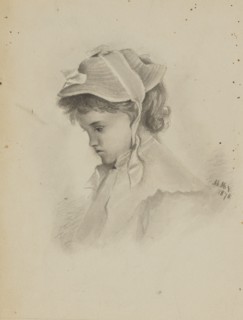 Untitled (Head of a Child Looking Down), 1878.