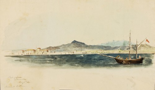 Port of Larnaca, 1844.