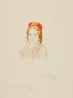 Turkish Girl, Brusa, 1845.