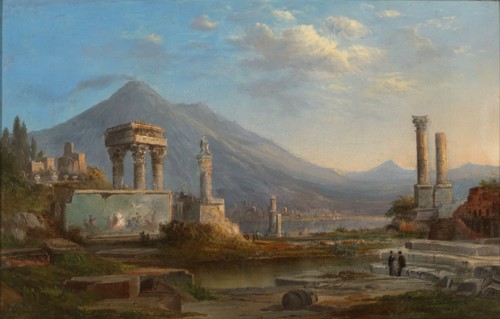 Vesuvius and Pompeii, 1870. Creator: Robert Seldon Duncanson.