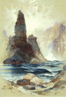Above Tower Falls, Yellowstone, 1872.
