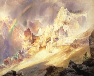 Rainbow over the Grand Canyon of the Yellowstone, 1900.