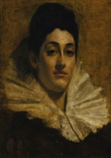 Portrait of Frances C. Houston, ca. 1880-1889.