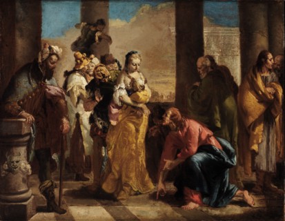 Woman Taken in Adultery, 18th century.