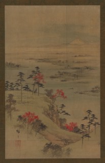 Autumn landscape, mid 19th century. Possibly by Utagawa Hiroshige II.