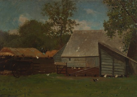 Farmyard with Ducks and Chickens, 1872-73.