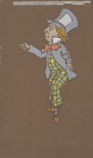 Mad Hatter (costume design for Alice-in-Wonderland, 1915).