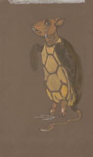 Mock Turtle (costume design for Alice-in-Wonderland, 1915).