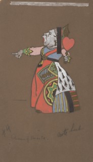 Queen of Hearts (costume design for Alice-in-Wonderland).