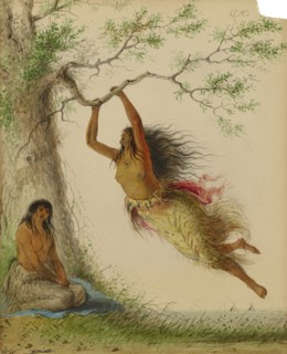Indian Girls Swinging, 1860.