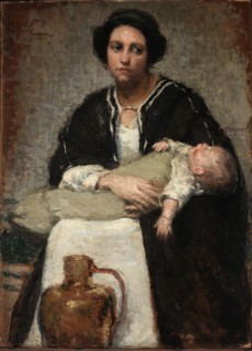 Mother and Sleeping Baby, 1911.