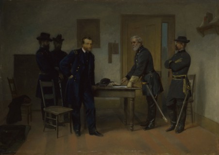 Lee Surrendering to Grant at Appomattox, ca. 1870.