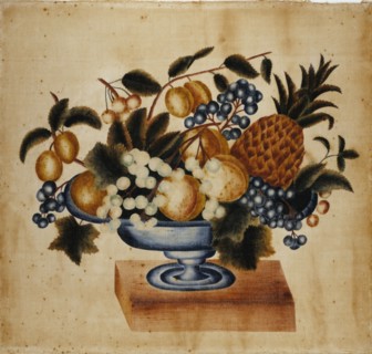 Still Life, ca. 1830-1848. Attributed to Elizabeth W. Capron.