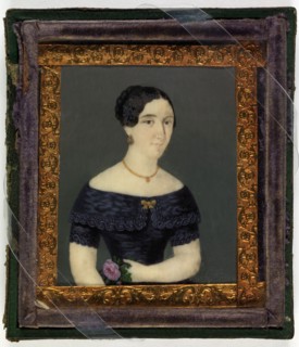 Dama de la familia Canals (Lady of the Canals Family), ca. 1840. Attributed to Goyena family.