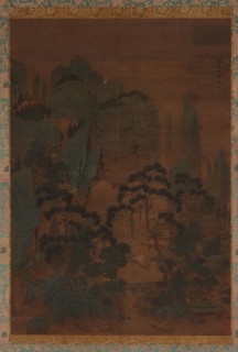 Fishing Boats among Mountains and Streams, 16th century. Formerly attributed to Guan Tong.