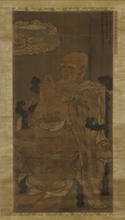 The Great Luohan, the Venerable Seventeenth, 1345. Formerly attributed to Guanxiu.