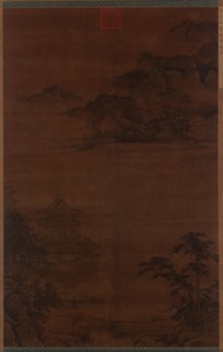 Bringing a Lute to an Immortal's Pavilion, 14th century. Formerly attributed to Guo Zhongshu.