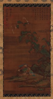 Mandarin ducks under smartweed, 15th-18th century. Formerly attributed to Huang Quan.