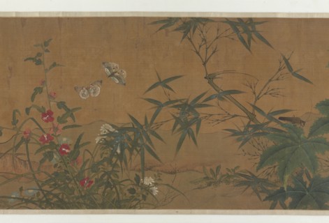 Flowers, Birds, and Insects, 15th century. Formerly attributed to Qian Xuan.