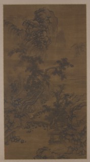 Listening to the Pines in a Riverside Pavilion, 16th century. Formerly attributed to Xu Daoning.