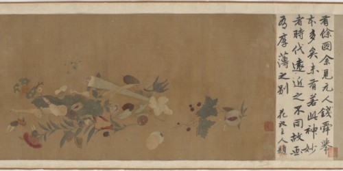 Flowers, fruit, shells, and insects, 1368-1644. Formerly attributed to Xu Xi.
