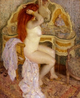 Nude Seated at Her Dressing Table, 1909.