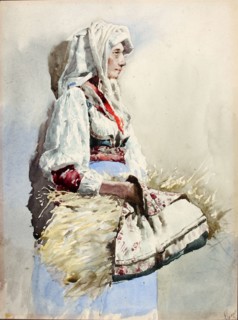 Italian Peasant Woman, late 19th-early 20th century.