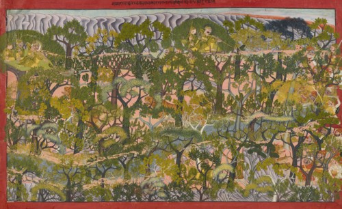 Maharao Umed Singh hunting tigers, 1787.
