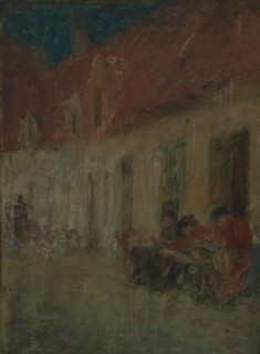Lace Makers, Bruges, 1912.