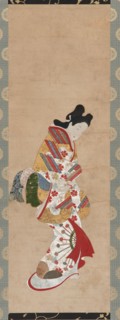 Standing figure of a woman, 18th century.