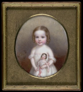 Little Girl with Doll, ca. 1854.