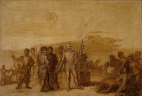 The Landing of Columbus, ca. 1840.