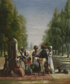 Servants at a Pump, ca. 1840.