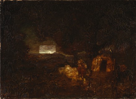 The Canoe Builders, after 1879.