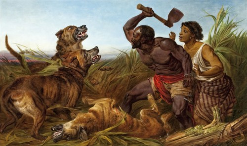 The Hunted Slaves, 1862. Creator: Richard Ansdell.