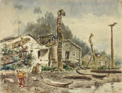 View of Wrangell, Alaska, in 1884.