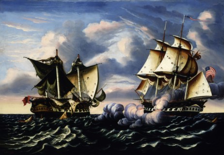 Capture of H.B.M. Frigate Macedonian by U.S. Frigate United States, October 25, 1812, 1852.