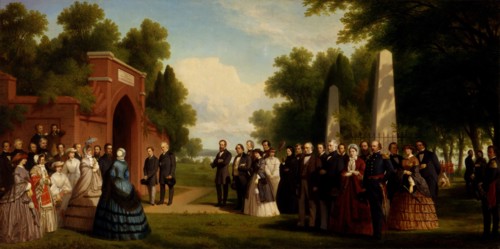 Visit of the Prince of Wales, President Buchanan, and Dignitaries to the Tomb of Washington at Mount Vernon, October 1860, 1861.