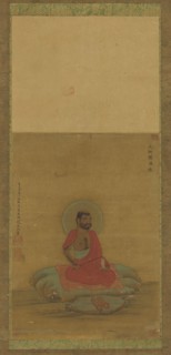 Seated Luohan, 16th-17th century. Traditionally attributed to Zhao Mengfu.