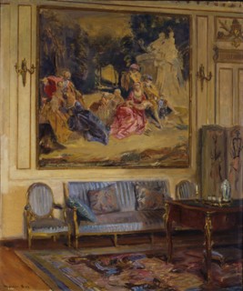 Boudoir, Chateau de Chaalis, 1914.