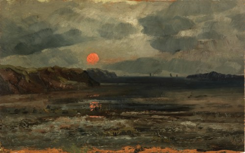 Sunrise over Fishing Waters--Maine, ca. 1880.