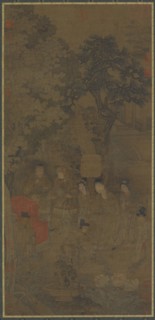 Xin Pi Tugging the Emperor's Robe, 14th century.