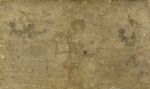 Shah Jahan and his son Dara Shikoh hunting, c. 1790.